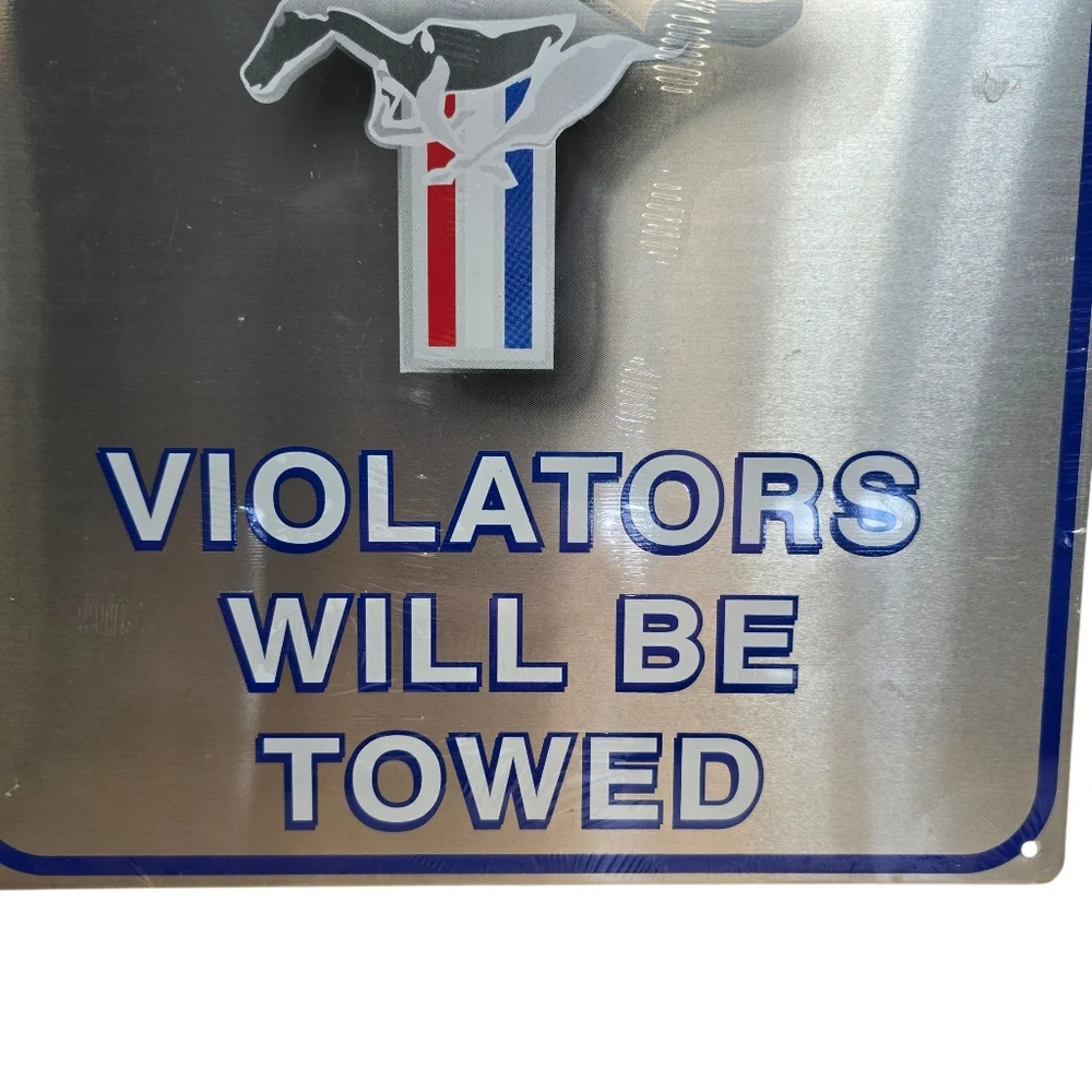 Ford Mustang Parking Only metal sign 11